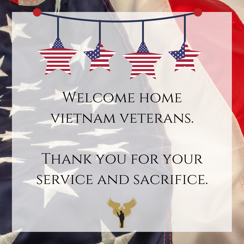 Welcome Home Vietnam Veterans Day Soldiers Angels