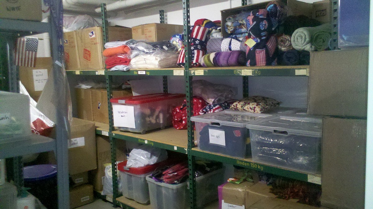 Items donated to Soldiers' Angels