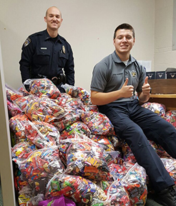 Soldiers' Angels Treats for Troops Candy Collected by Frisco Texas Police Department