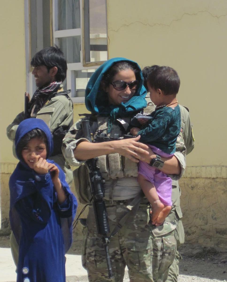 Service members supporting girls school in Afghanistan