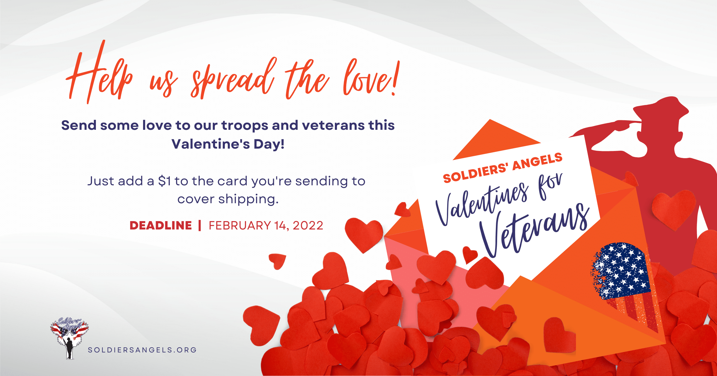 Soldiers' Angels collecting Valentine's Day cards to show love to service  members, veterans