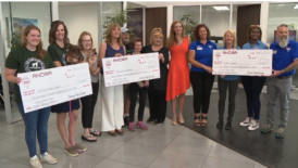 Ancira Auto Group presented $300,000 to three charities on Thursday morning. (SBG San Antonio)
