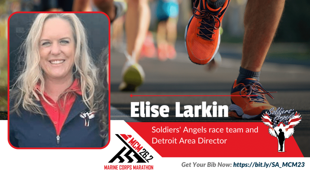Elise Larkin - Soldiers' Angels race team