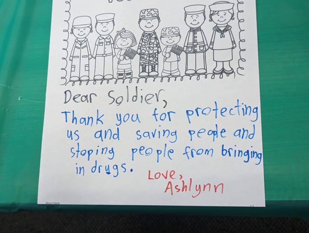 Girl Scout thank you note 