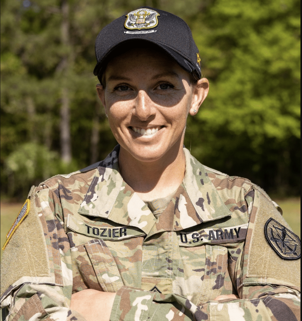 US Army Service Member Staff Sgt. Rachel Tozier going to the Olympics