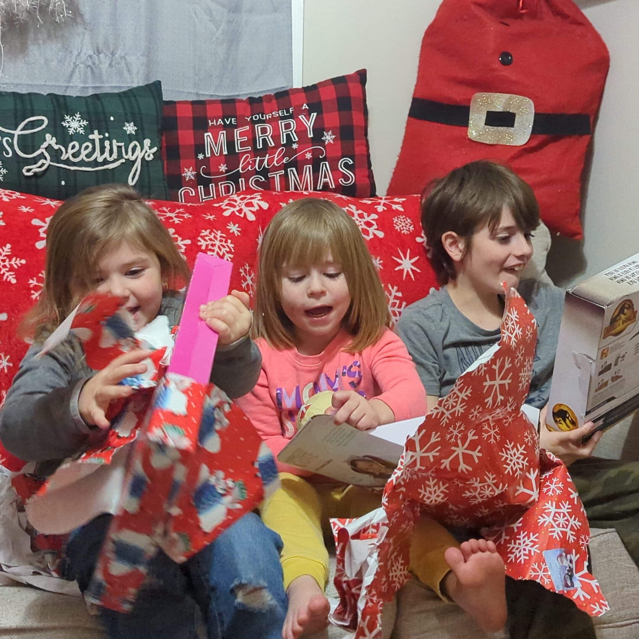 Excited military and veteran families feel a huge impact from the support of the Soldiers' Angels Adopt-A-Family program.