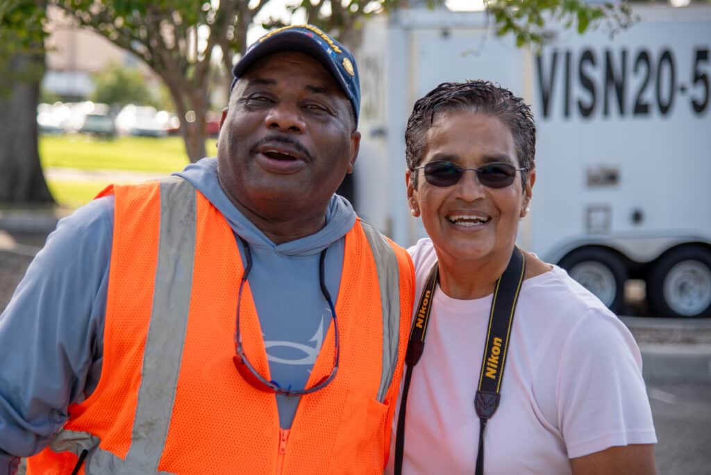 Soldiers' Angels volunteers do an amazing job running the food distributions!