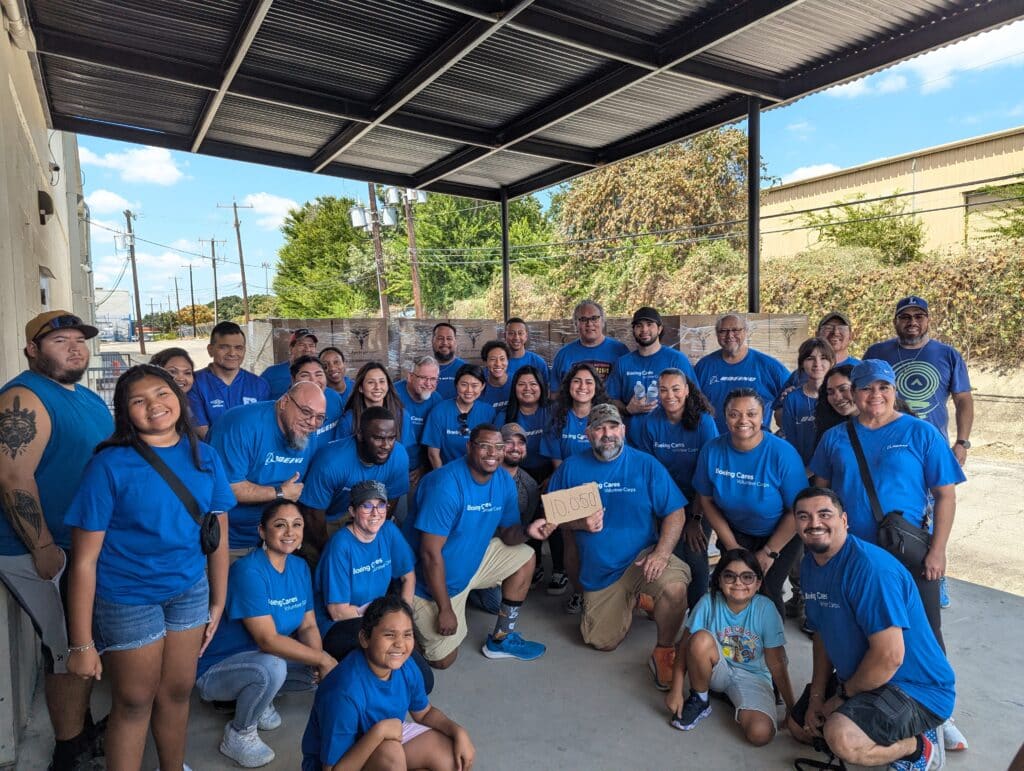 Boeing employees spent a day at Soldiers' Angels and packed 10,050 hygiene kits for Veterans!