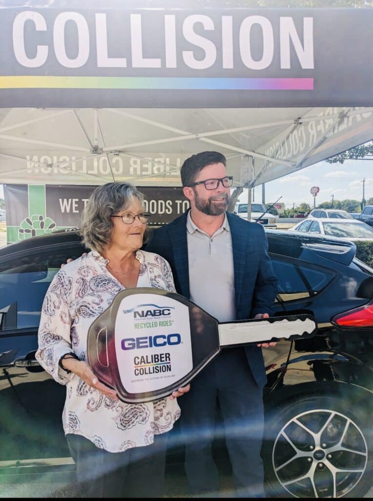 Veteran happy to receive her vehicle thanks to Recycled Rides.