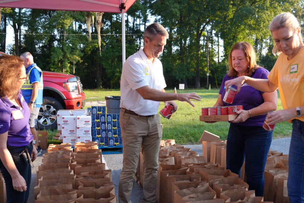 Soldiers' Angels relies on the support from the community and volunteers to run the monthly food distribution events.