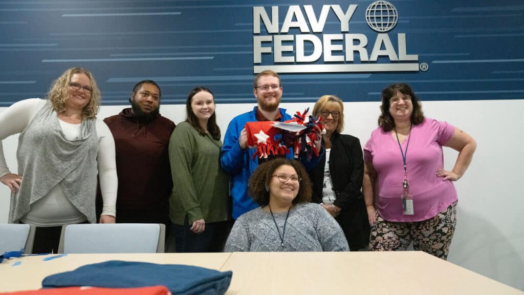 Multiple campuses of Navy Federal participated in the blanket event.