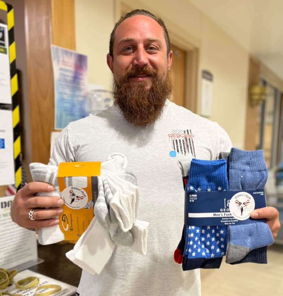 Donate socks to support Veterans