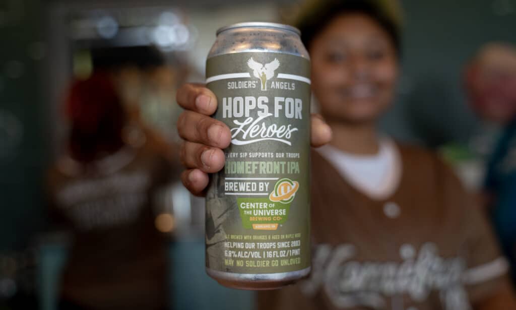 Hops for Heroes Homefront IPA at Center of the Universe Brewing
